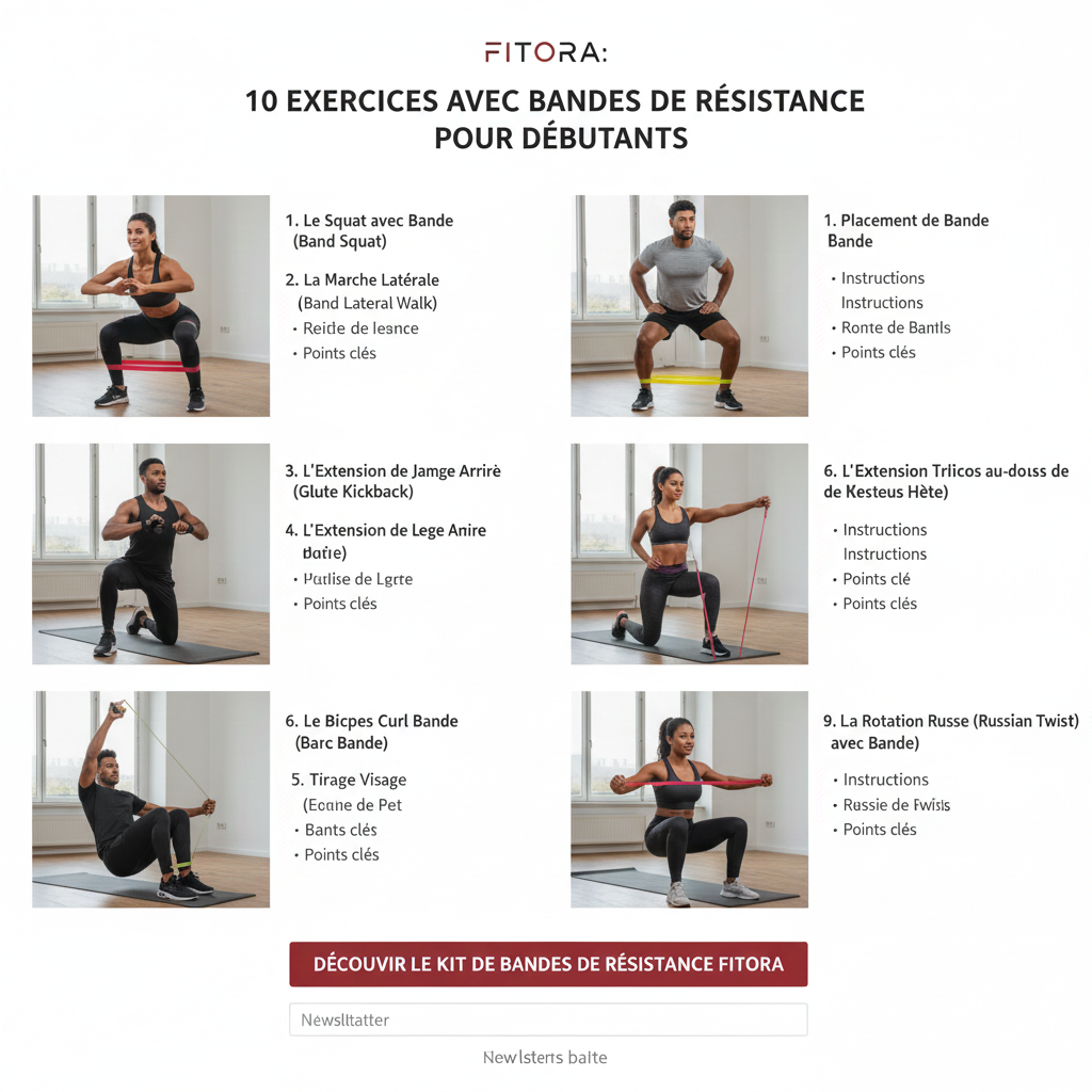 "10 Exercices Bandes de Résistance Débutants | Guide Complet FITORA"