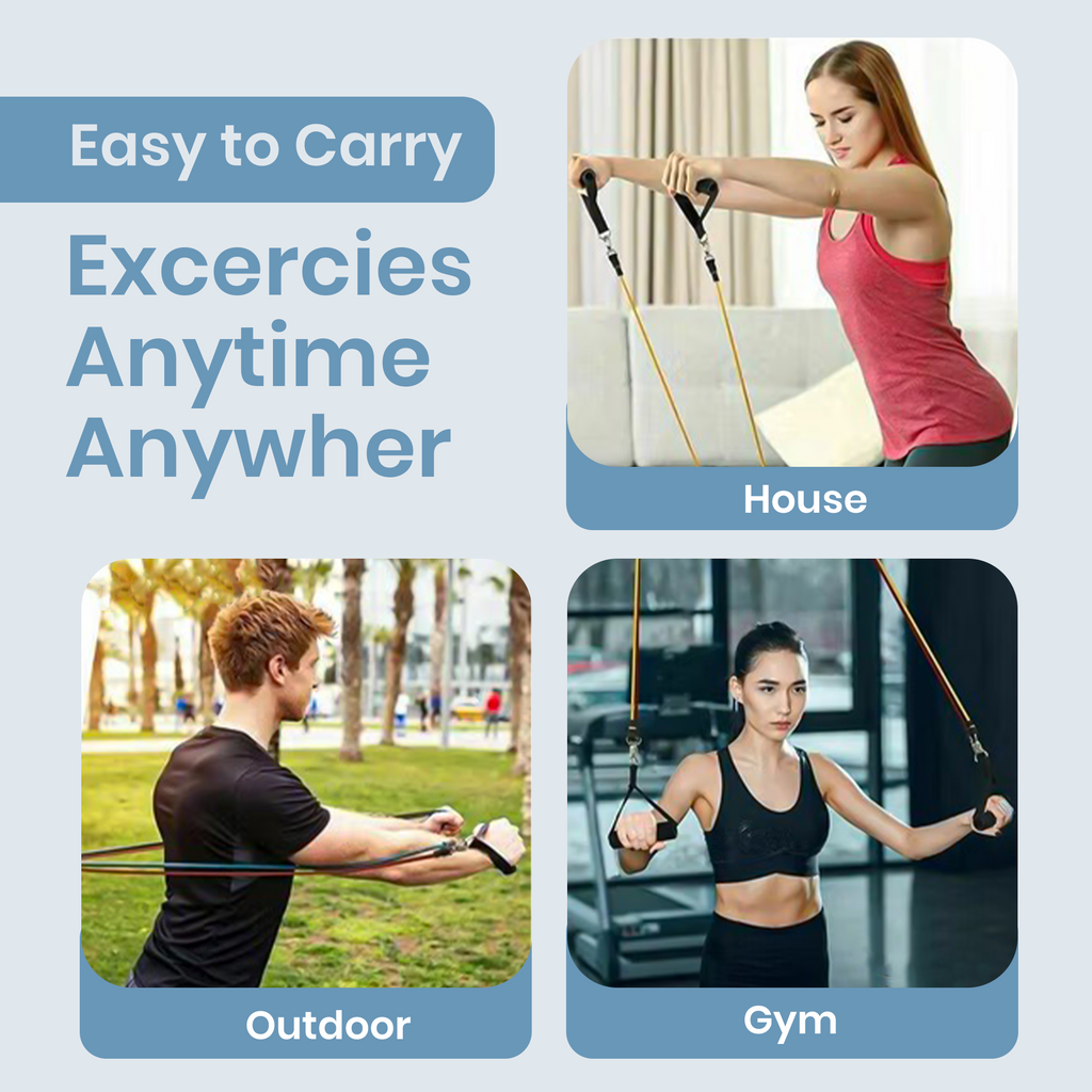 Bandes de Résistance FITORA – Kit d’Entraînement Maison (5 Niveaux)